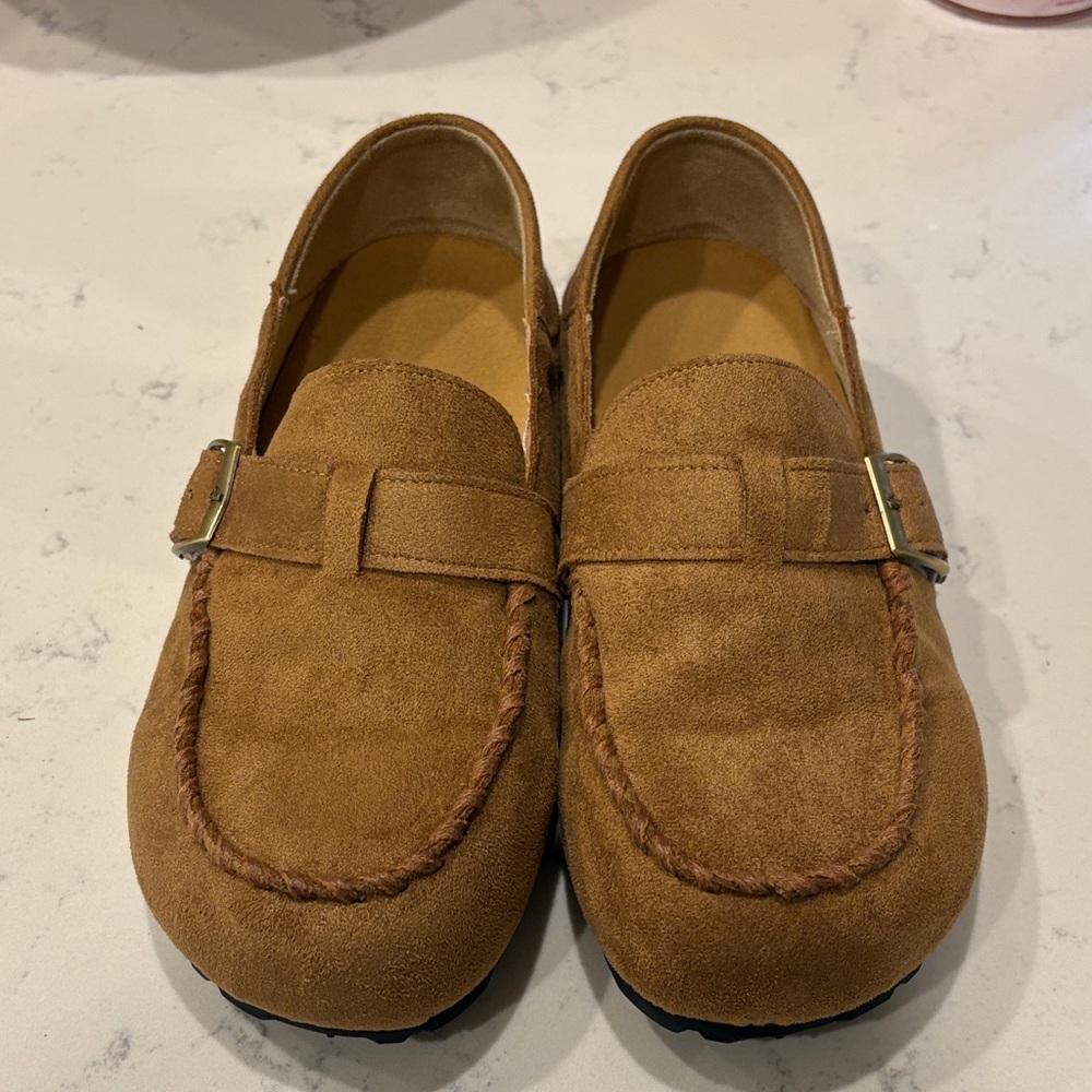 Brown Suede Loafers